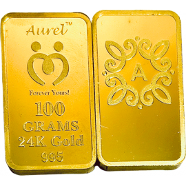 Aurel 100 Grams Gold Bar with 995 Purity